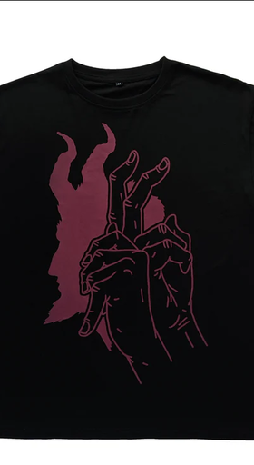 An image of Steady Hands black idle hands tee