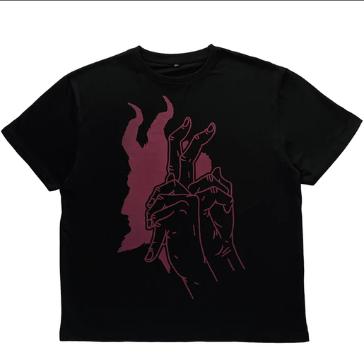 An image of Steady Hands black idle hands tee