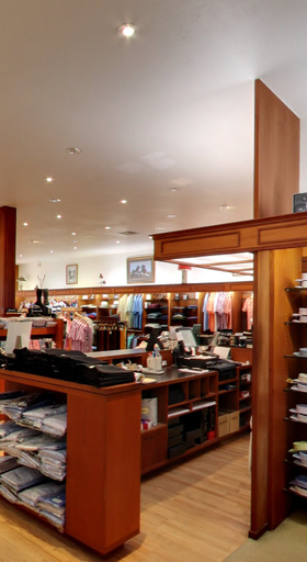 An inside look of Ascot Shop brand store