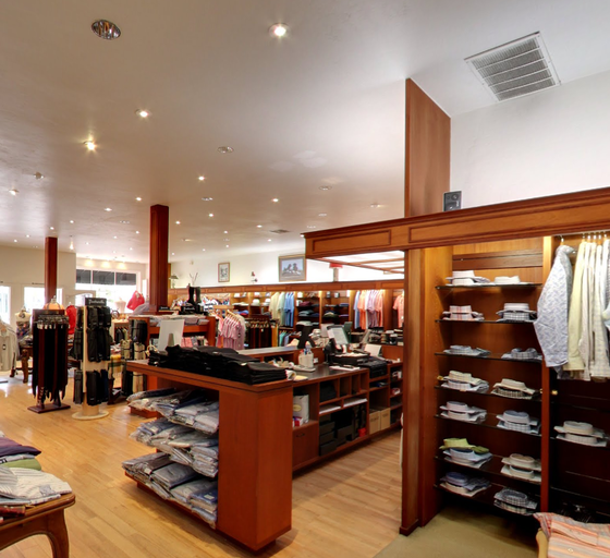 An inside look of Ascot Shop brand store