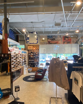 An inside look of 35th North brand store