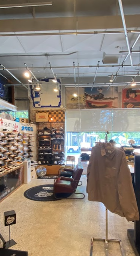 An inside look of 35th North brand store