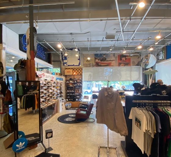 An inside look of 35th North brand store