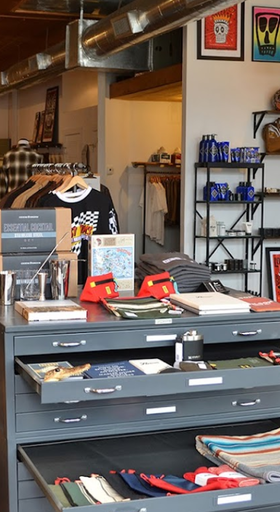 An inside look of Reserve Supply Company brand store