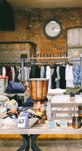 An inside look of George Gregory brand store