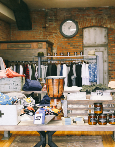An inside look of George Gregory brand store
