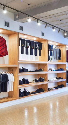 An inside look of Stomping Ground brand store