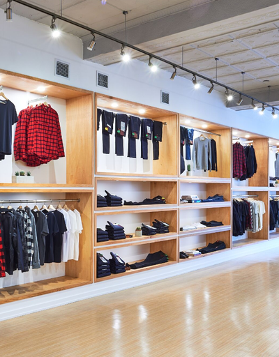 An inside look of Stomping Ground brand store