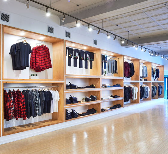 An inside look of Stomping Ground brand store