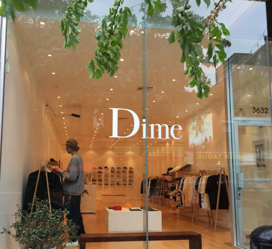An inside look of Dime MTL brand store