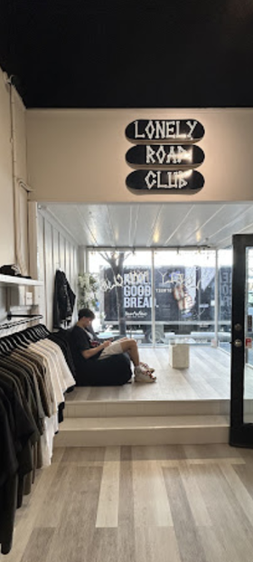 An inside look of Lonely Road Club brand store