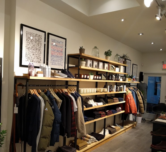 An inside look of Park & Province brand store