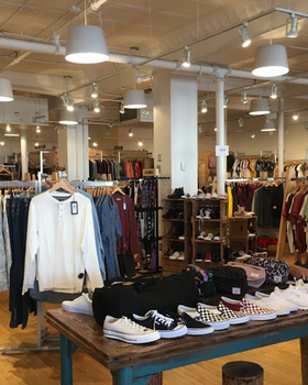 An inside look of 8th & Main brand store