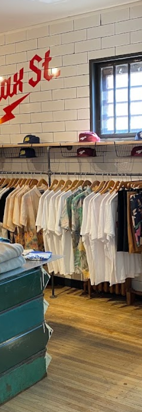 An inside look of Halifax Street Apparel brand store