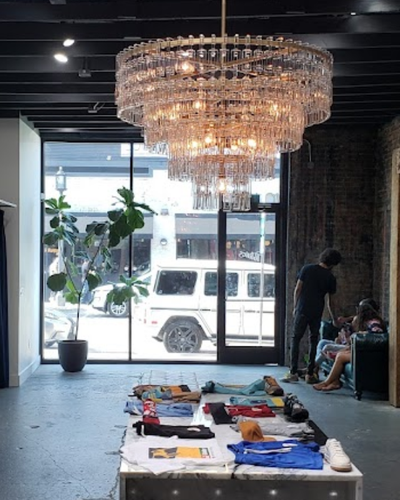 An inside look of Sneaker Politics brand store
