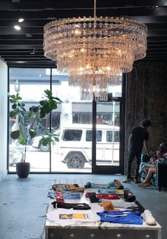 An inside look of Sneaker Politics brand store