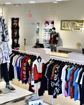 An inside look of Moda404 brand store
