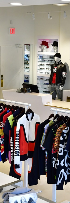 An inside look of Moda404 brand store