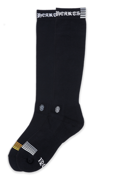 An image of chrome hearts executive black socks