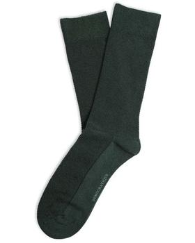 An image of Democratique Socks originals champagne pique socks forest green