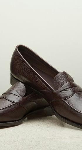 An image of Edward Green dark brown montpellier saddle loafer