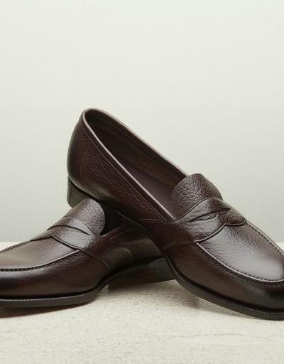 An image of Edward Green dark brown montpellier saddle loafer