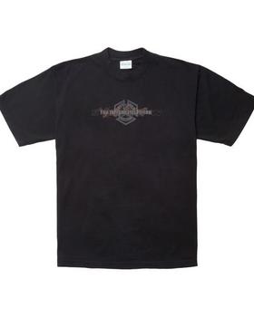 An image of Stray Rats black short sleeve graphic tee