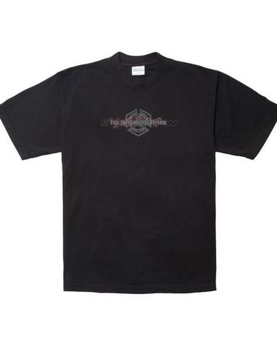 An image of Stray Rats black short sleeve graphic tee