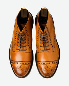 An image of Loake tan leather boot