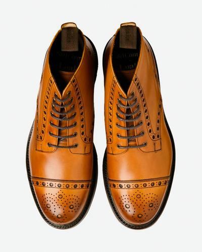 An image of Loake tan leather boot