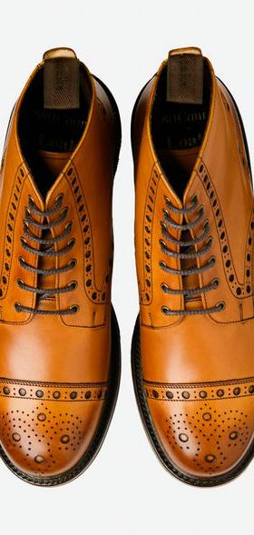 An image of Loake tan leather boot