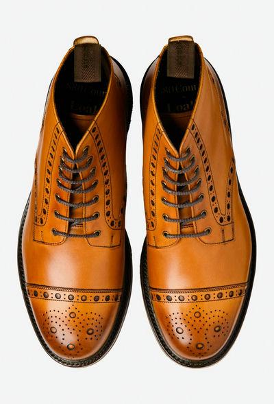 An image of Loake tan leather boot