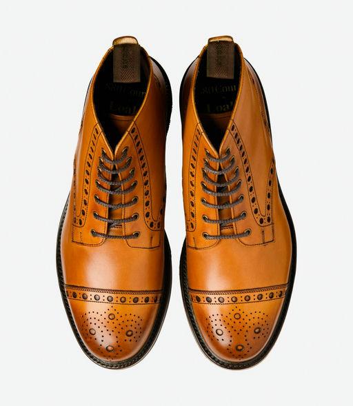An image of Loake tan leather boot