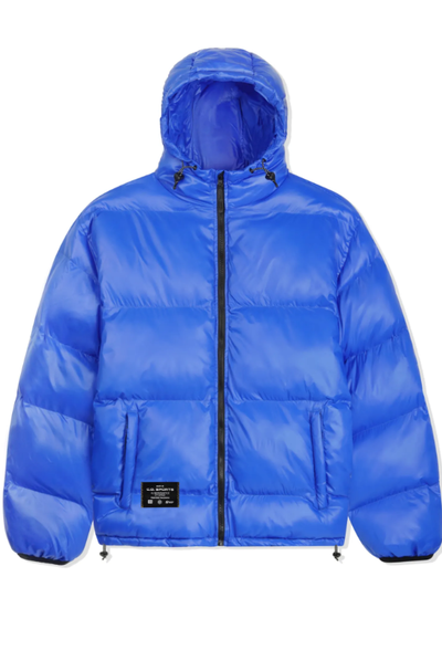 An image of Cash Only blue puffer jacket