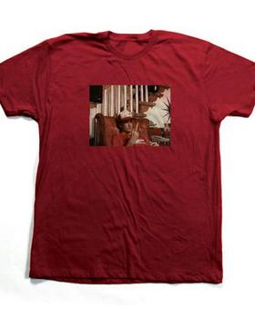 An image of Toy Machine ed flip (cardinal) red t-shirt