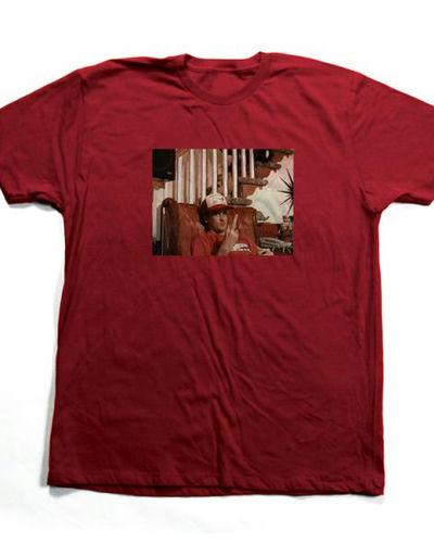 An image of Toy Machine ed flip (cardinal) red t-shirt