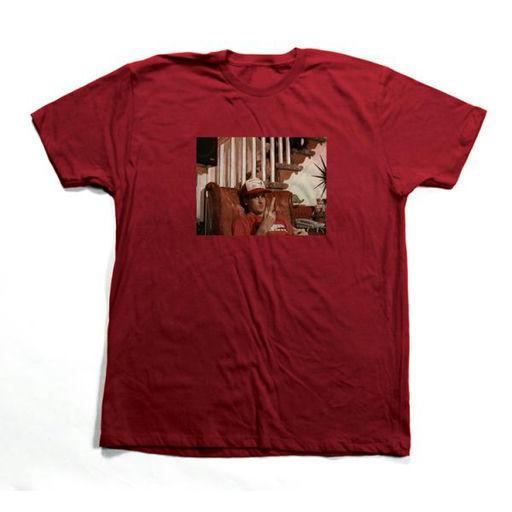 An image of Toy Machine ed flip (cardinal) red t-shirt