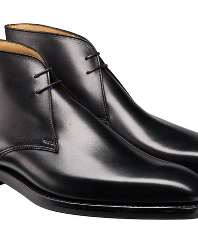 An image of Crockett & Jones black chukka boot