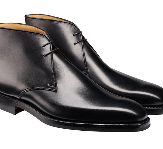 An image of Crockett & Jones black chukka boot