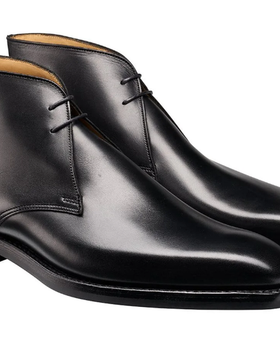 An image of Crockett & Jones black chukka boot
