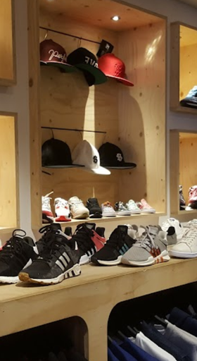 An inside image of Sneaker district amsterdam store