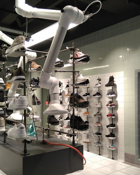 An inside image of solebox amsterdam store