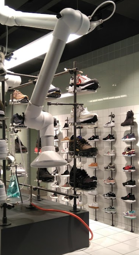 An inside image of solebox amsterdam store