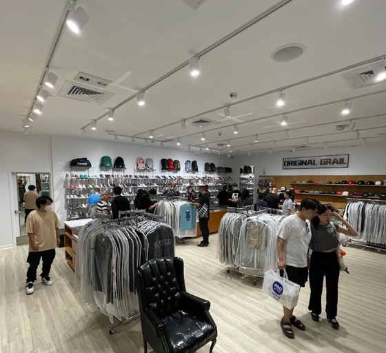 An inside image of Original Grail store