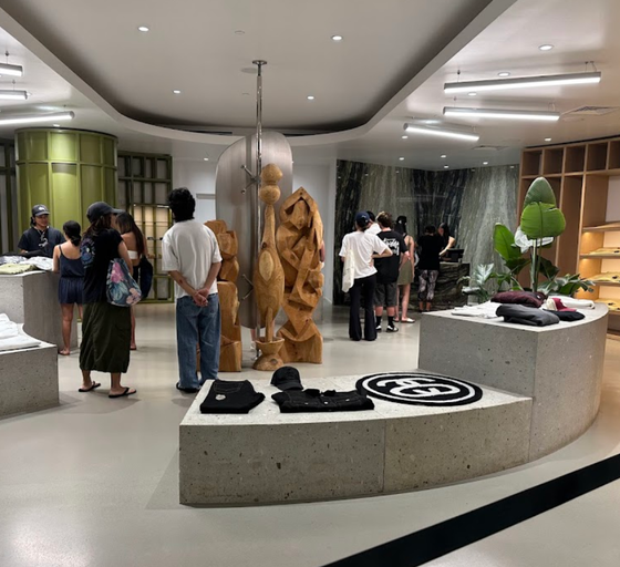 An inside image of Stussy Honolulu store