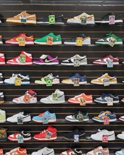 An inside image of All Access Kicks store