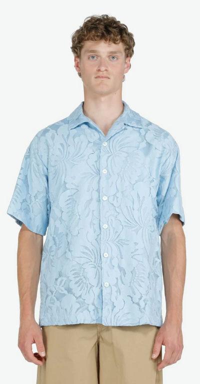 A man wearing N°21 milan floral-appliqué shirt