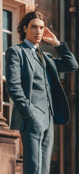 A man wearing Walker Slater edward jacket
