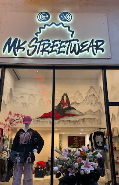 An inside image of MK Streetwear store