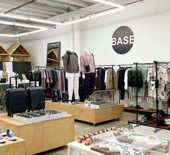 An inside image of BASE store